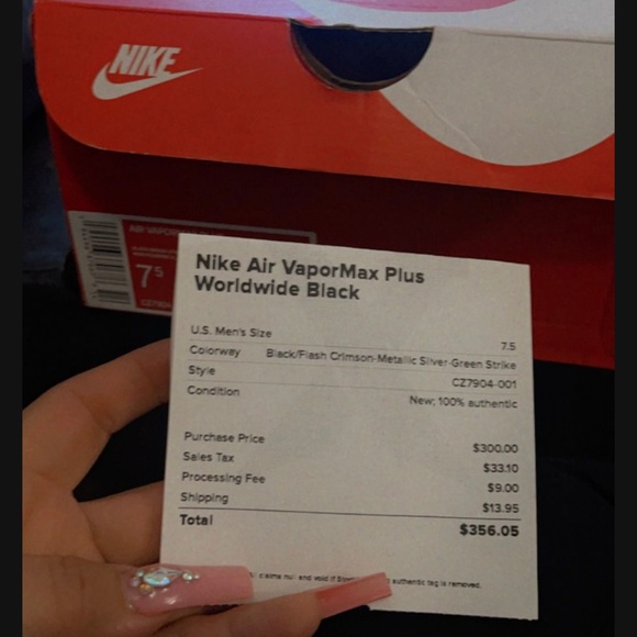 Nike Air Vapormax plus Brand New never used 100% Authentic. Retail price $356